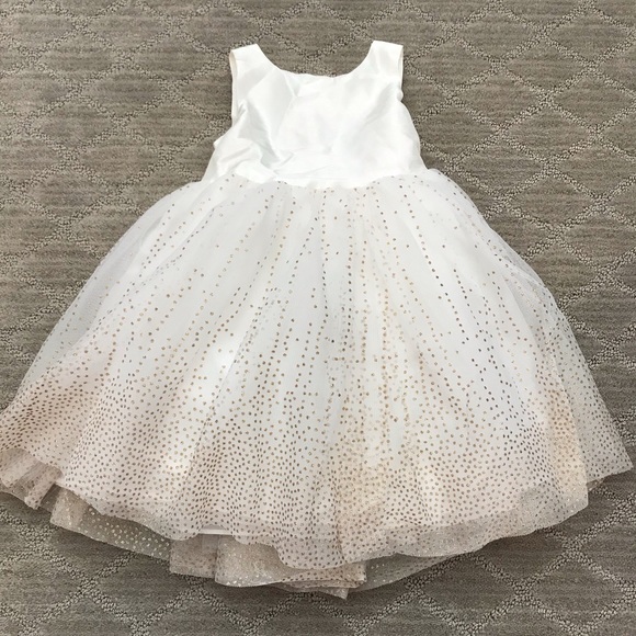 Sears Other - White and gold toddler dress